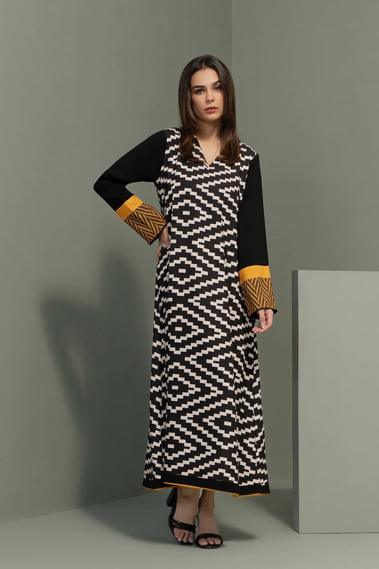 Black Colour Designer Casual Wear Women Maxi Dress